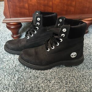 Women’s Black Velvet Timberland Boot